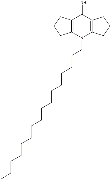 4-hexadecyl-2,3,4,5,6,7-hexahydrodicyclopenta[b,e]pyridin-8(1H)-imine Structure