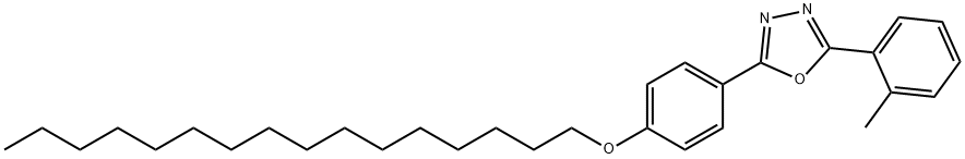 2-[4-(hexadecyloxy)phenyl]-5-(2-methylphenyl)-1,3,4-oxadiazole Structure