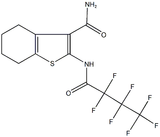 2-[(2,2,3,3,4,4,4-heptafluorobutanoyl)amino]-4,5,6,7-tetrahydro-1-benzothiophene-3-carboxamide|