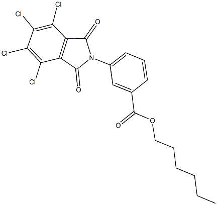 hexyl 3-(4,5,6,7-tetrachloro-1,3-dioxo-1,3-dihydro-2H-isoindol-2-yl)benzoate|