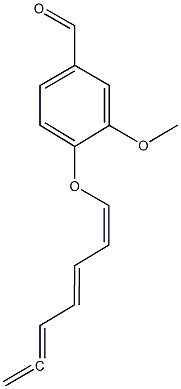 4-(1,3,5,6-heptatetraenyloxy)-3-methoxybenzaldehyde|