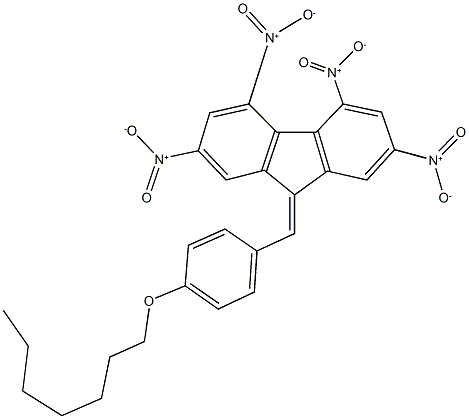 9-[4-(heptyloxy)benzylidene]-2,4,5,7-tetranitro-9H-fluorene Structure