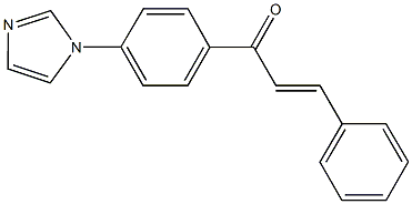 1-[4-(1H-imidazol-1-yl)phenyl]-3-phenyl-2-propen-1-one Structure