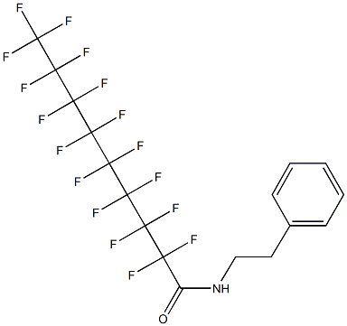 2,2,3,3,4,4,5,5,6,6,7,7,8,8,9,9,9-heptadecafluoro-N-(2-phenylethyl)nonanamide Structure