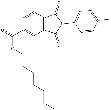 heptyl 2-(4-methylphenyl)-1,3-dioxoisoindoline-5-carboxylate|