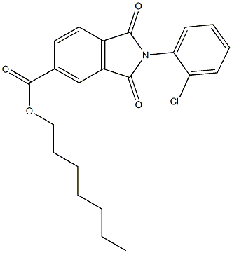 heptyl 2-(2-chlorophenyl)-1,3-dioxoisoindoline-5-carboxylate|