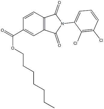 heptyl 2-(2,3-dichlorophenyl)-1,3-dioxoisoindoline-5-carboxylate|