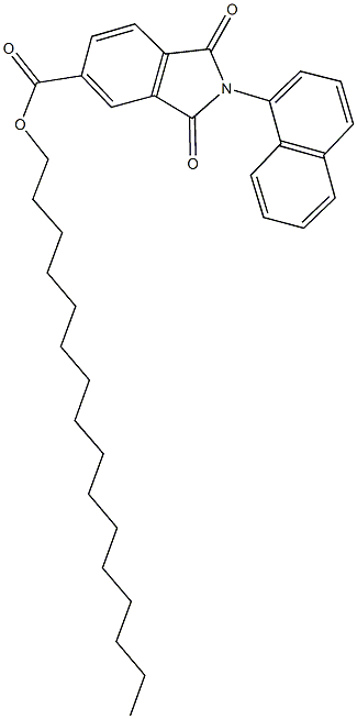 hexadecyl 2-(1-naphthyl)-1,3-dioxo-5-isoindolinecarboxylate Structure