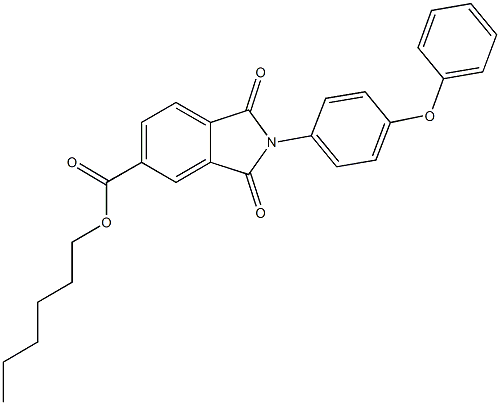 hexyl 1,3-dioxo-2-(4-phenoxyphenyl)-5-isoindolinecarboxylate|