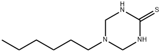 5-hexyl-1,3,5-triazinane-2-thione Structure