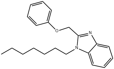 (1-heptyl-1H-benzimidazol-2-yl)methyl phenyl ether Structure