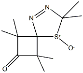 1,1,3,3,7,7-hexamethyl-8-thia-5,6-diazaspiro[3.4]oct-5-en-2-one8-oxide Structure