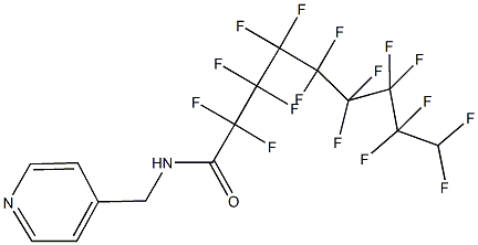 2,2,3,3,4,4,5,5,6,6,7,7,8,8,9,9-hexadecafluoro-N-(4-pyridinylmethyl)nonanamide Structure