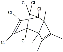 1,6,7,8,9,9-hexachloro-2,3,4,5-tetramethyltricyclo[4.2.1.0~2,5~]nona-3,7-diene Structure