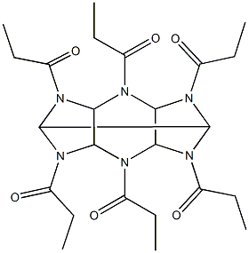 2,4,6,8,10,12-hexapropionyl-2,4,6,8,10,12-hexaazatetracyclo[5.5.0.0~3,11~.0~5,9~]dodecane|