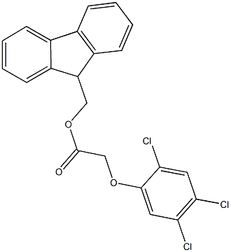 9H-fluoren-9-ylmethyl (2,4,5-trichlorophenoxy)acetate Structure