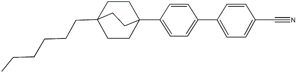 4'-(4-hexylbicyclo[2.2.2]oct-1-yl)[1,1'-biphenyl]-4-carbonitrile Structure