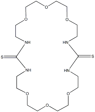 1,9,12,15,23,26-hexaoxa-4,6,18,20-tetraazacyclooctacosane-5,19-dithione Structure