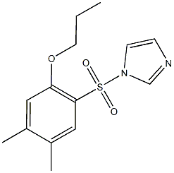 2-(1H-imidazol-1-ylsulfonyl)-4,5-dimethylphenyl propyl ether Structure