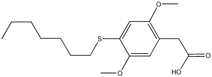 [4-(heptylsulfanyl)-2,5-dimethoxyphenyl]acetic acid