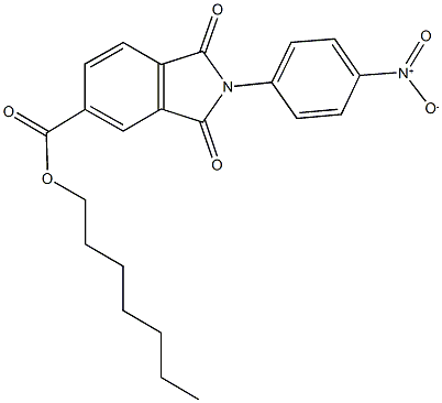 heptyl 2-{4-nitrophenyl}-1,3-dioxoisoindoline-5-carboxylate