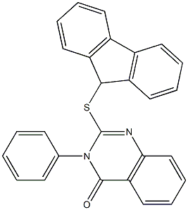 2-(9H-fluoren-9-ylsulfanyl)-3-phenyl-4(3H)-quinazolinone Structure
