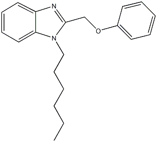 (1-hexyl-1H-benzimidazol-2-yl)methyl phenyl ether Structure
