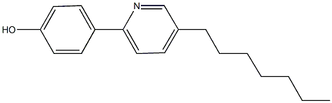 4-(5-heptyl-2-pyridinyl)phenol Structure
