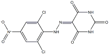 2,4,5,6(1H,3H)-pyrimidinetetrone 5-({2,6-dichloro-4-nitrophenyl}hydrazone)