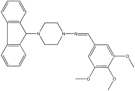 4-(9H-fluoren-9-yl)-N-(3,4,5-trimethoxybenzylidene)-1-piperazinamine|