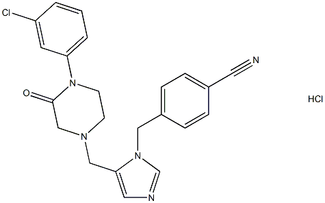 L778123|4-[[5-[[4-(3-氯苯基)-3-氧代-1-哌嗪基]甲基]-1H-咪唑-1-基]甲基]苯甲腈单盐酸盐