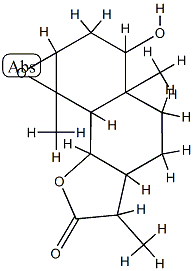 1a,3,3a,4,5,5a,6,7,8a,8b-Decahydro-3-hydroxy-3a,6,8c-trimethyloxireno[7,8]naphtho[1,2-b]furan-7(2H)-one Structure