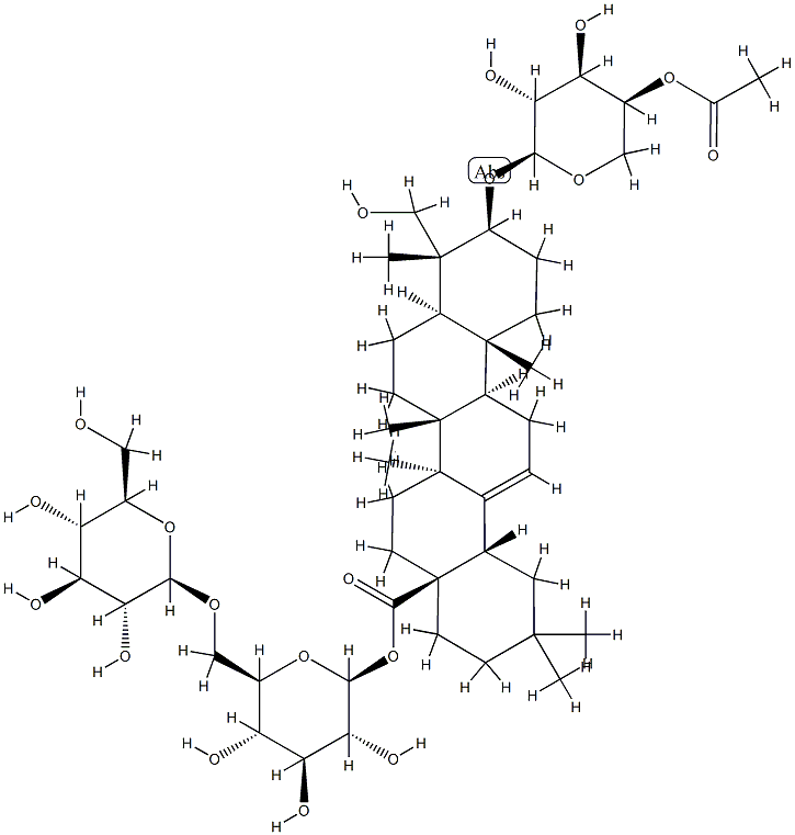 川续断皂苷 Ⅳ, 126778-93-6, 结构式
