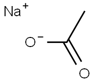 Sodium acetate Structure