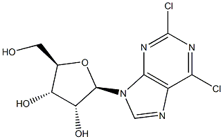2,6-Dichloropurine riboside Structure