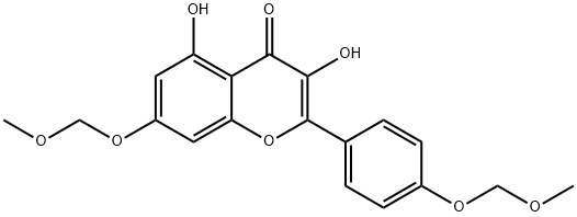 KaeMpferol Di-O-MethoxyMethyl Ether, 1329801-99-1, 结构式