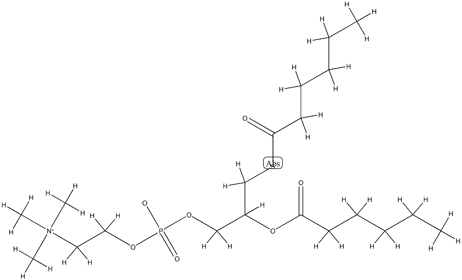 1-(hexanoylthio)-2-hexanoyl-3-phosphatidylcholine Structure