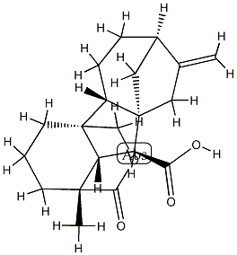 1α,4aα-(Carbonyloxymethylene)-1β-methyl-8-methylenegibbane-10β-carboxylic acid Structure