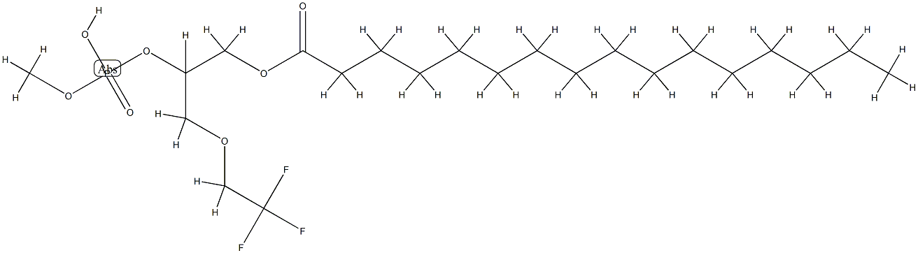 1-hexadecyl-3-trifluoroethylglycero-sn-2-phosphomethanol Structure