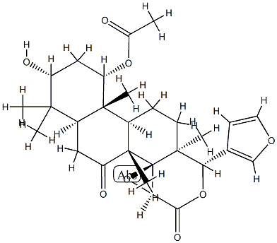 (13α,17aα)-1α-Acetoxy-14β,15β:21,23-diepoxy-3α-hydroxy-4,4,8-trimethyl-D-homo-24-nor-17-oxa-5α-chola-20,22-diene-7,16-dione|