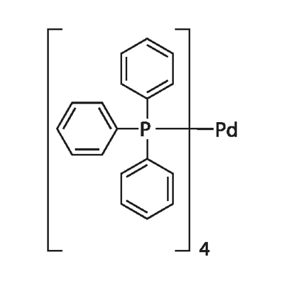 四三苯基膦钯, 14221-01-3, 结构式