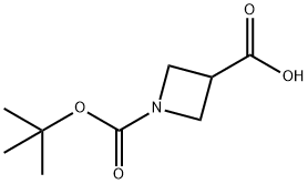 1-N-Boc-3-Azetidinecarboxylic acid Structure