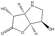 2H-Furo[3,2-b]pyrrol-2-one,hexahydro-3,6-dihydroxy-,[3R-(3-alpha-,3a-alpha-,6-bta-,6a-alpha-)]-(9CI) Structure