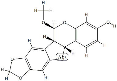 6a,11a-Dihydro-6-methoxy-8,9-(methylenedioxy)-6H-benzofuro[3,2-c][1]benzopyran-3-ol|SOPHORACARPAN B