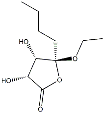 2(3H)-Furanone,5-butyl-5-ethoxydihydro-3,4-dihydroxy-,[3R-(3alpha,4alpha,5bta)]-(9CI) 结构式