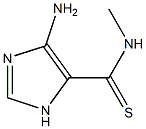 1H-Imidazole-4-carbothioamide,5-amino-N-methyl-(9CI) Structure