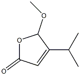 2(5H)-Furanone,5-methoxy-4-(1-methylethyl)-(9CI) Structure
