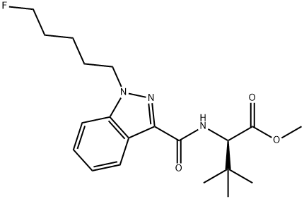 N-[[1-(5-フルオロペンチル)-1H-インダゾール-3-イル]カルボニル]-3-メチル-D-バリンメチル 化学構造式