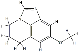 4H-Imidazo[4,5,1-ij]quinoline,5,6-dihydro-8-methoxy-(8CI) Structure