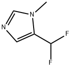 1H-Imidazole,5-(difluoromethyl)-1-methyl-(9CI) Structure